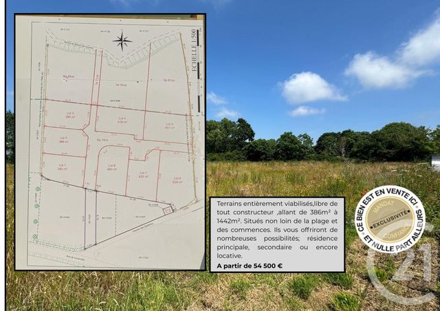 Terrain à vendre GOUVILLE SUR MER