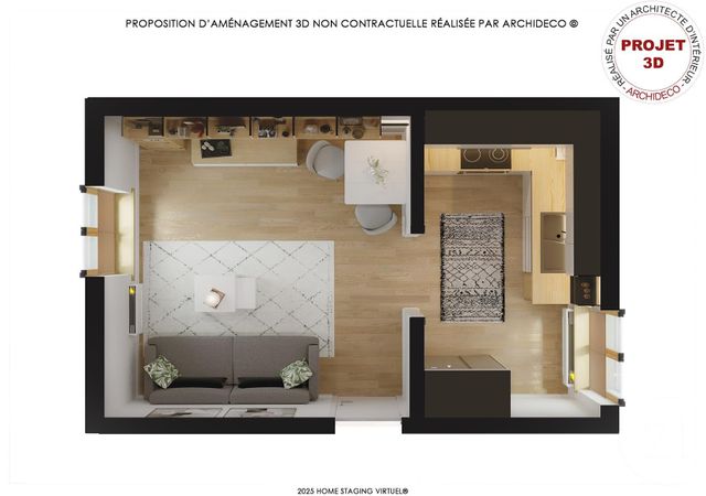 Afficher la photo en grand Appartement F2 à vendre - 2 pièces - 34,31 m2 - Donville Les Bains - 50 - BASSE-NORMANDIE