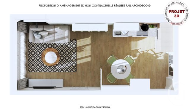 Appartement F2 à vendre - 2 pièces - 36,63 m2 - Granville - 50 - BASSE-NORMANDIE