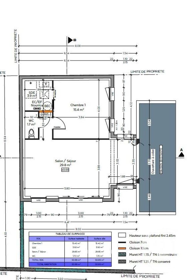 Maison à vendre - 6 pièces - 121,54 m2 - St Pair Sur Mer - 50 - BASSE-NORMANDIE